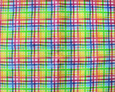 Little Johnny 100% Cotton 150cm Wide Rainbow Grid Check Cotton Fabric Ideal for Sewing, Homeware, Cushion Covers, Quilting and Crafting Projects